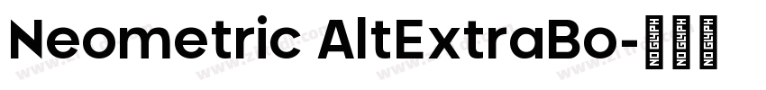 Neometric AltExtraBo字体转换